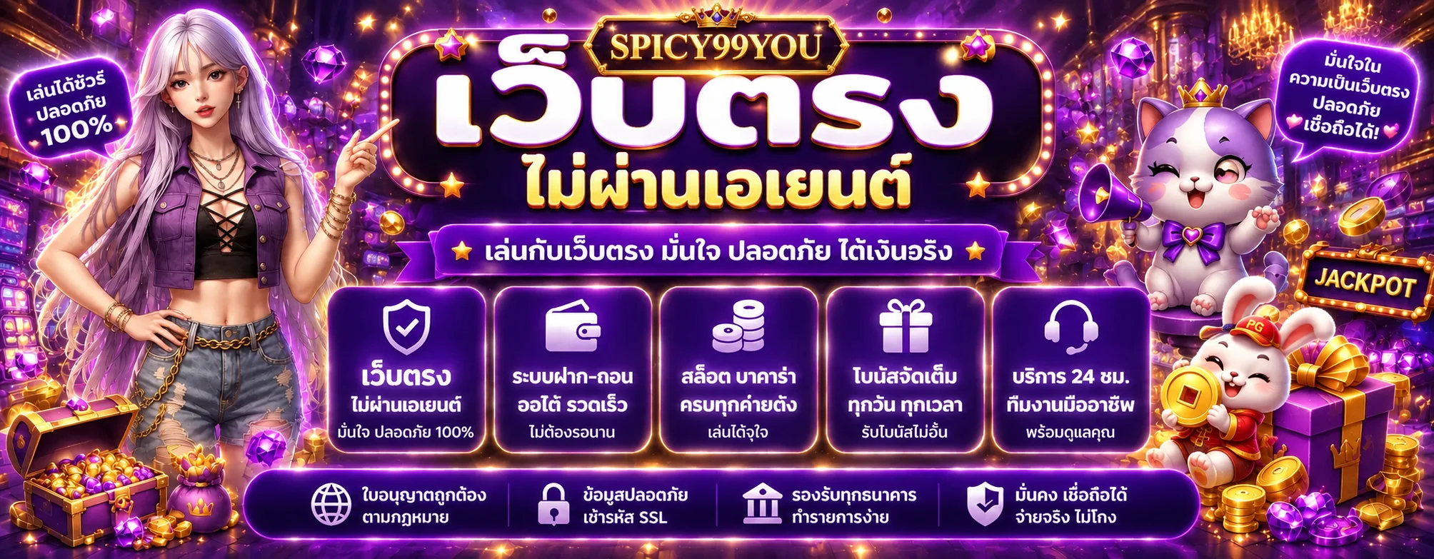 สล็อตออนไลน์ SPICY99YOU พร้อมหมวดเกมให้ทดลอง